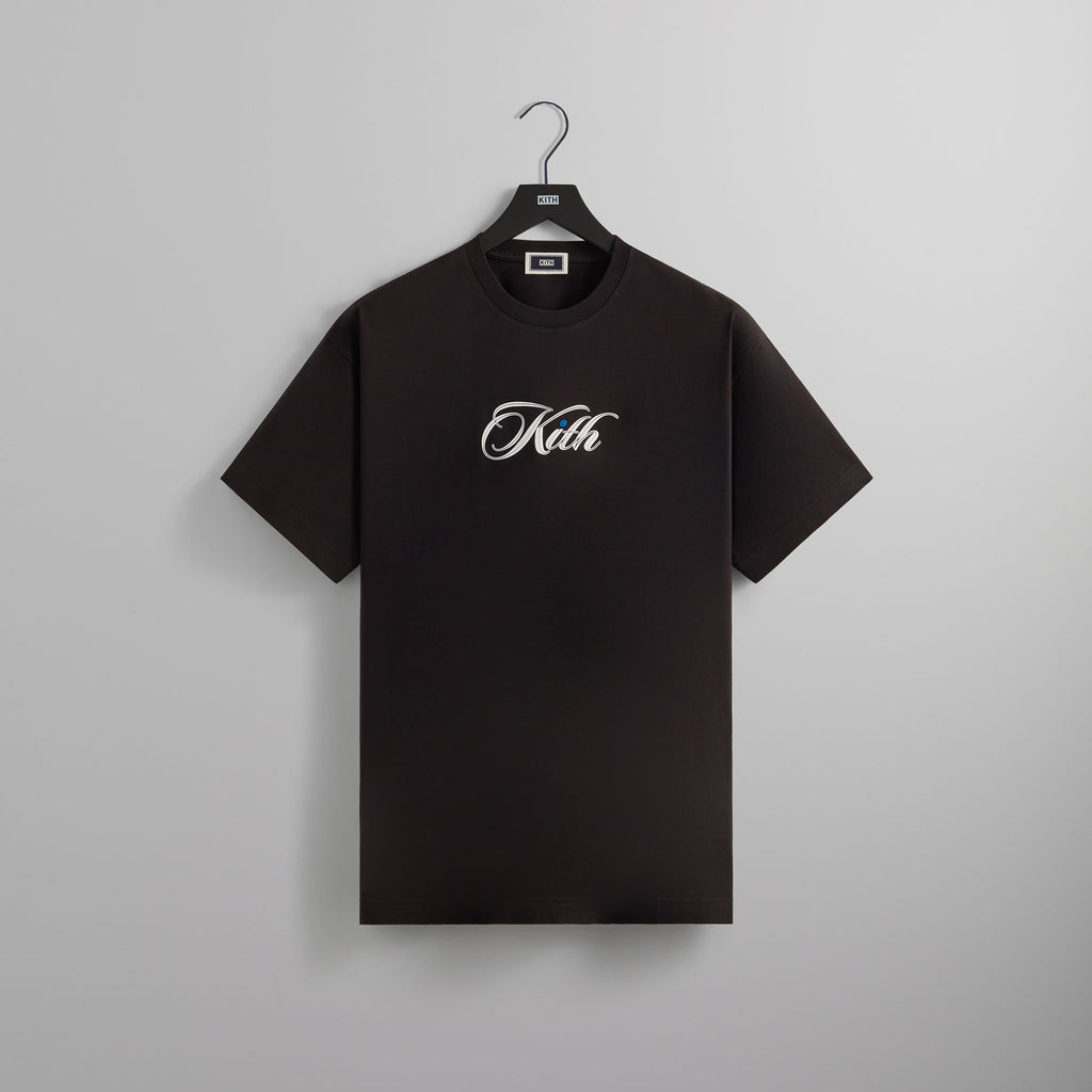 Kith Cursive Logo Tee - Black