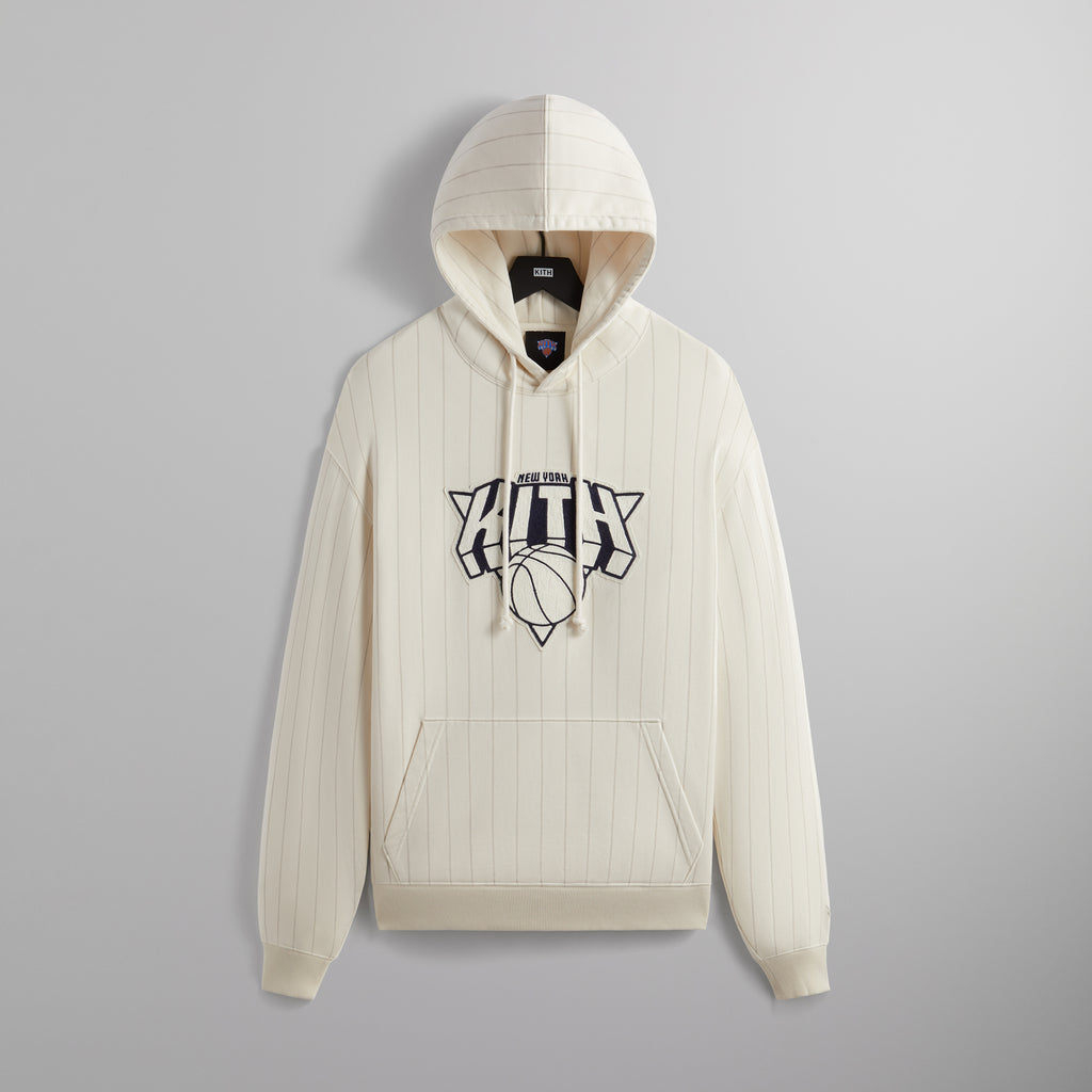 Kith for the New York Knicks NY Pinstripe Williams III Hoodie - Sandrift