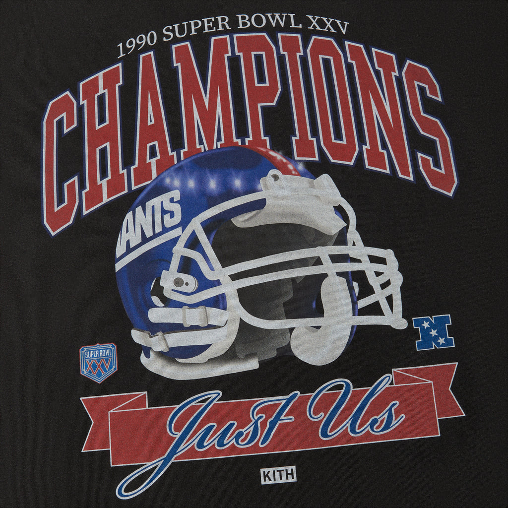 Kith for the NFL: Giants Superbowl Vintage Tee - Black