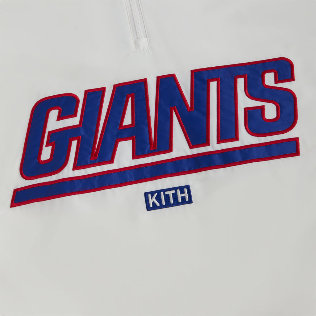 Kith x NFL Giants Nylon Mock Neck Quarter Zip Current