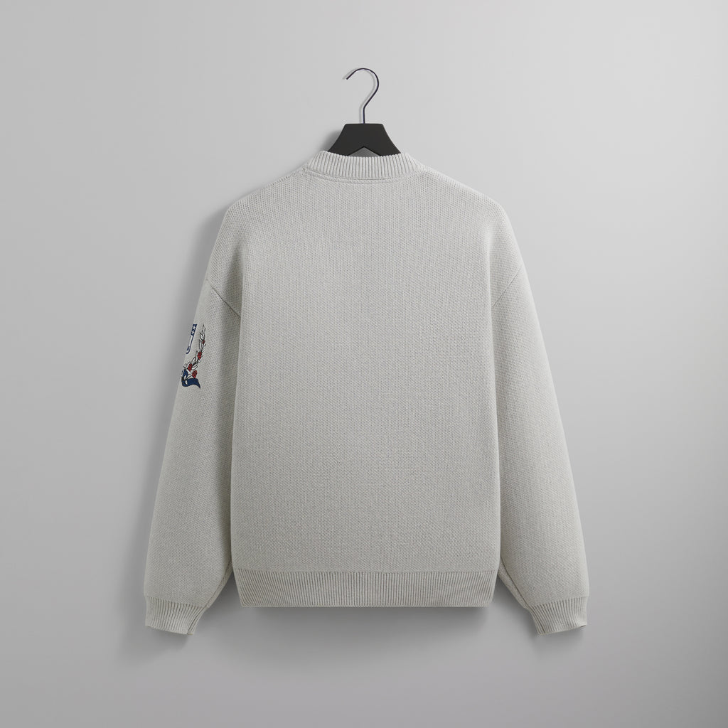 Kith for the NFL: Giants Chunky Cotton Sweater - Light Heather Grey