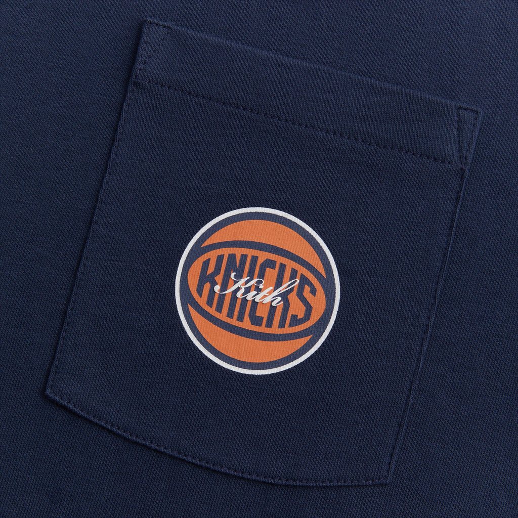 Kith for the New York Knicks NY to the World Ramble L/S Tee - Nocturnal