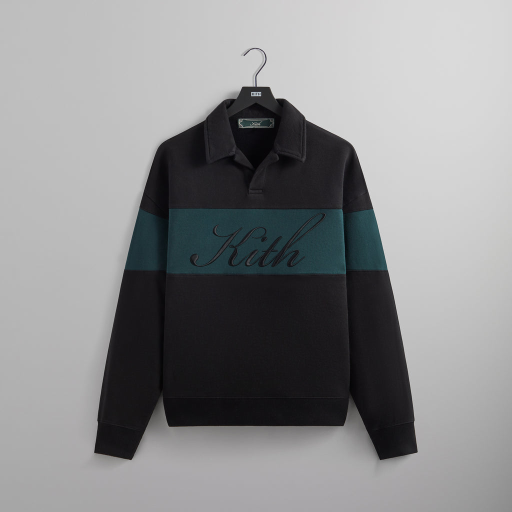 Kith Color-Blocked Nelson Collared Pullover - Black