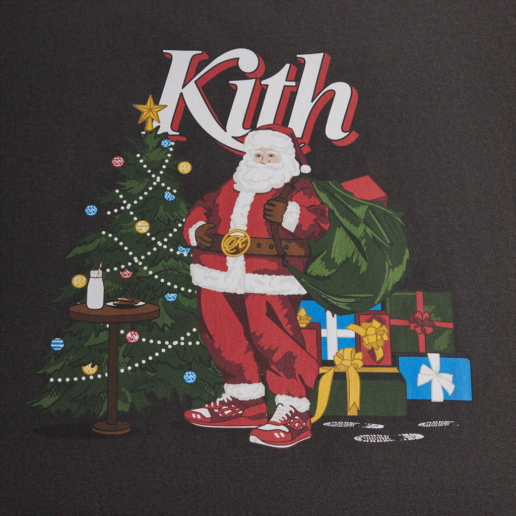 Kithmas Santa Vintage Tee - Black