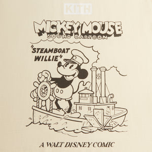 Disney | Kith for Mickey & Friends Steamboat Willie Vintage Tee - Sandrift