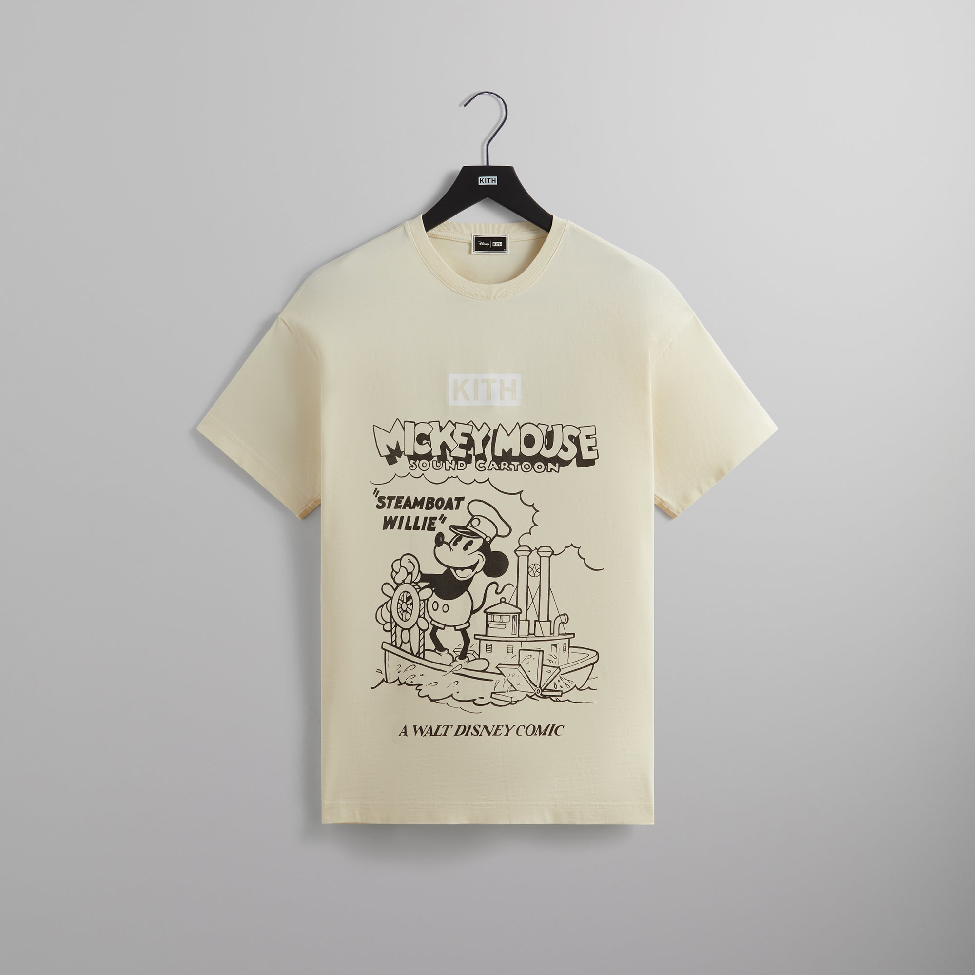Disney | Kith for Mickey & Friends Steamboat Willie Vintage Tee - Sandrift
