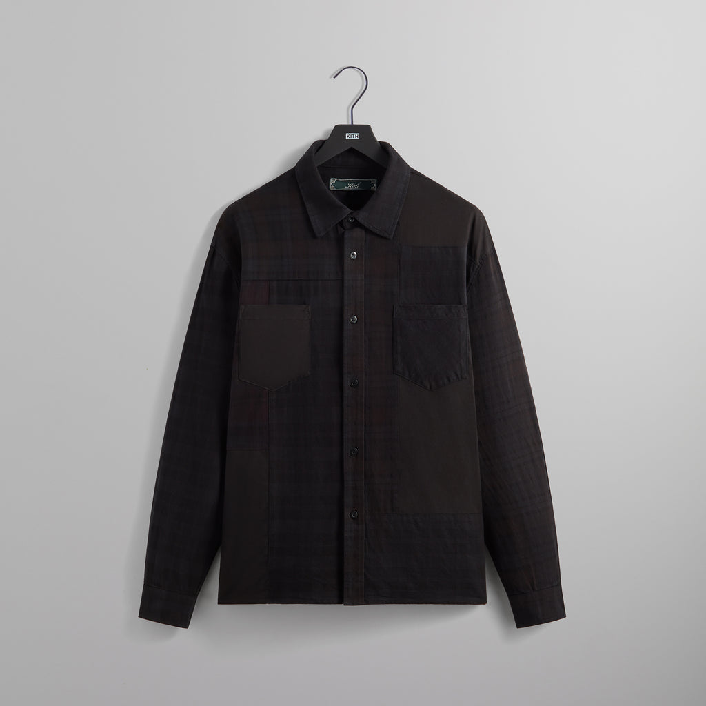 Kith Patchwork Jaydin Buttondown Shirt - Black