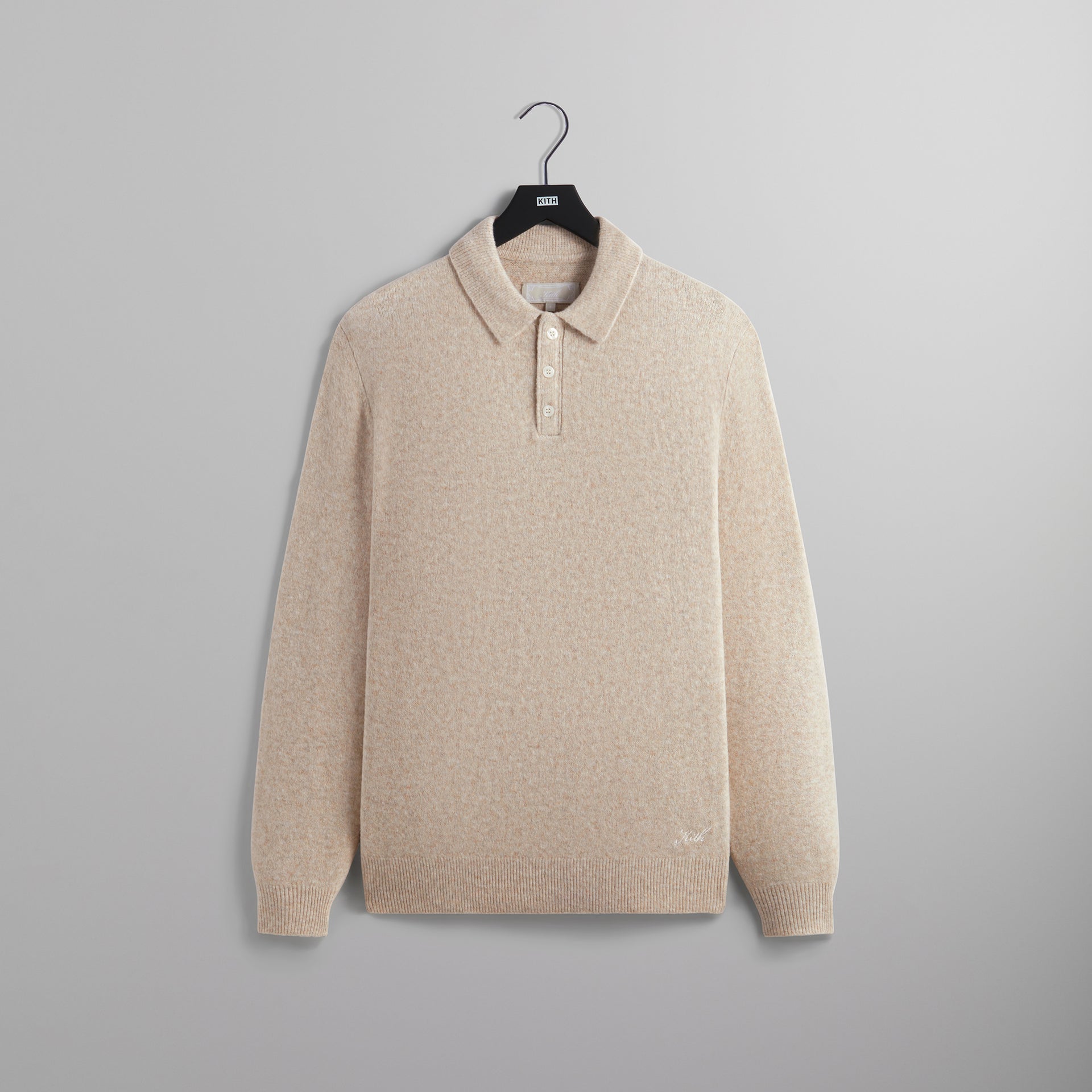 Kith Boucle Harmon Rugby Pullover Sweater - Carabiner Heather
