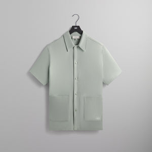 Kith Silk Cotton Boxy Collared Overshirt - Brine