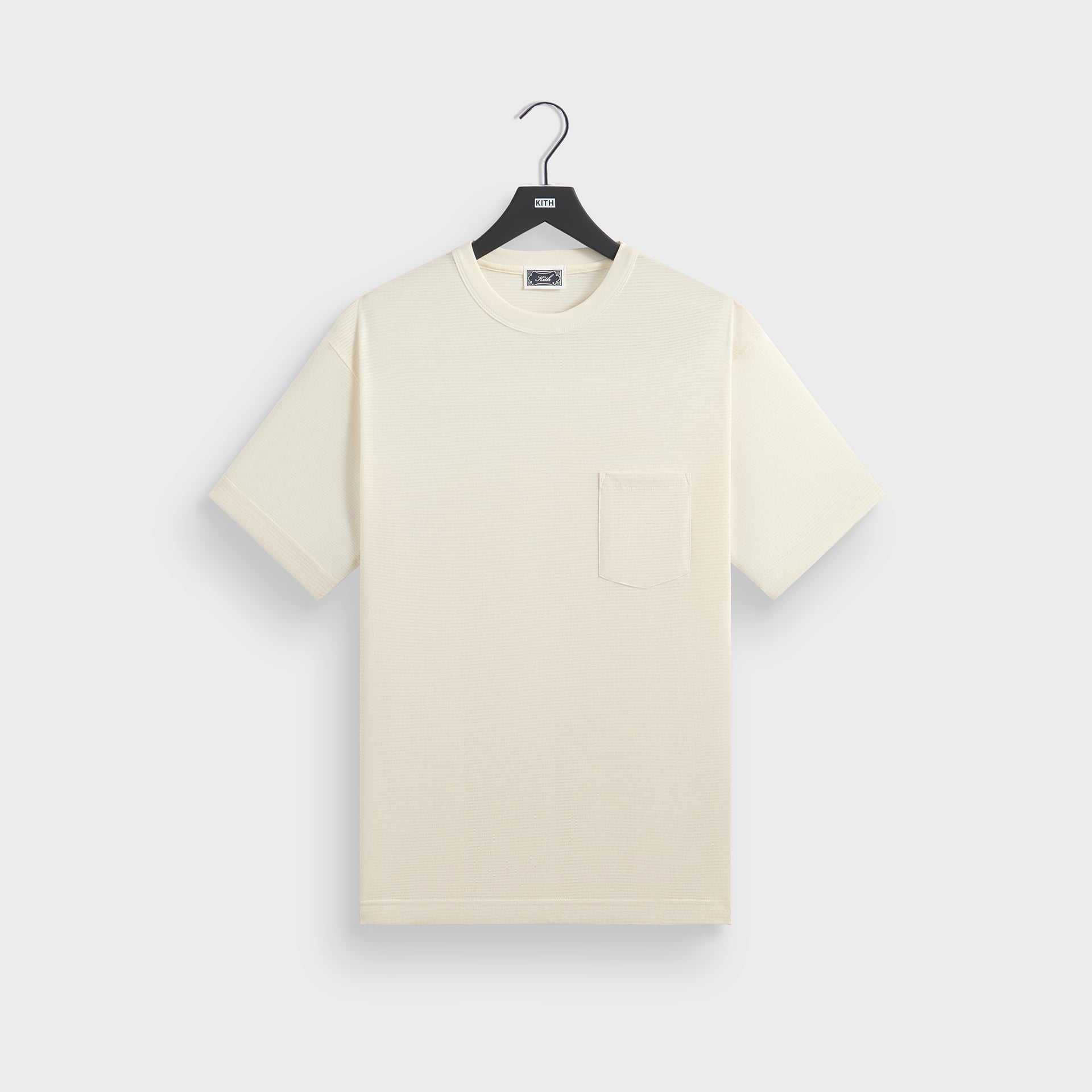 Kith Pointelle Mesh Leonard Pocket Tee - Sandrift