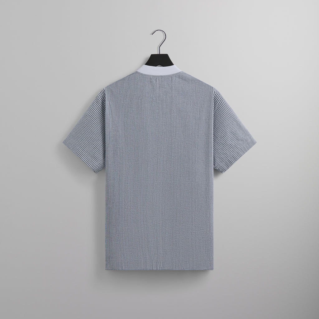 Kith Seersucker Pearson Henley Pullover - Nocturnal