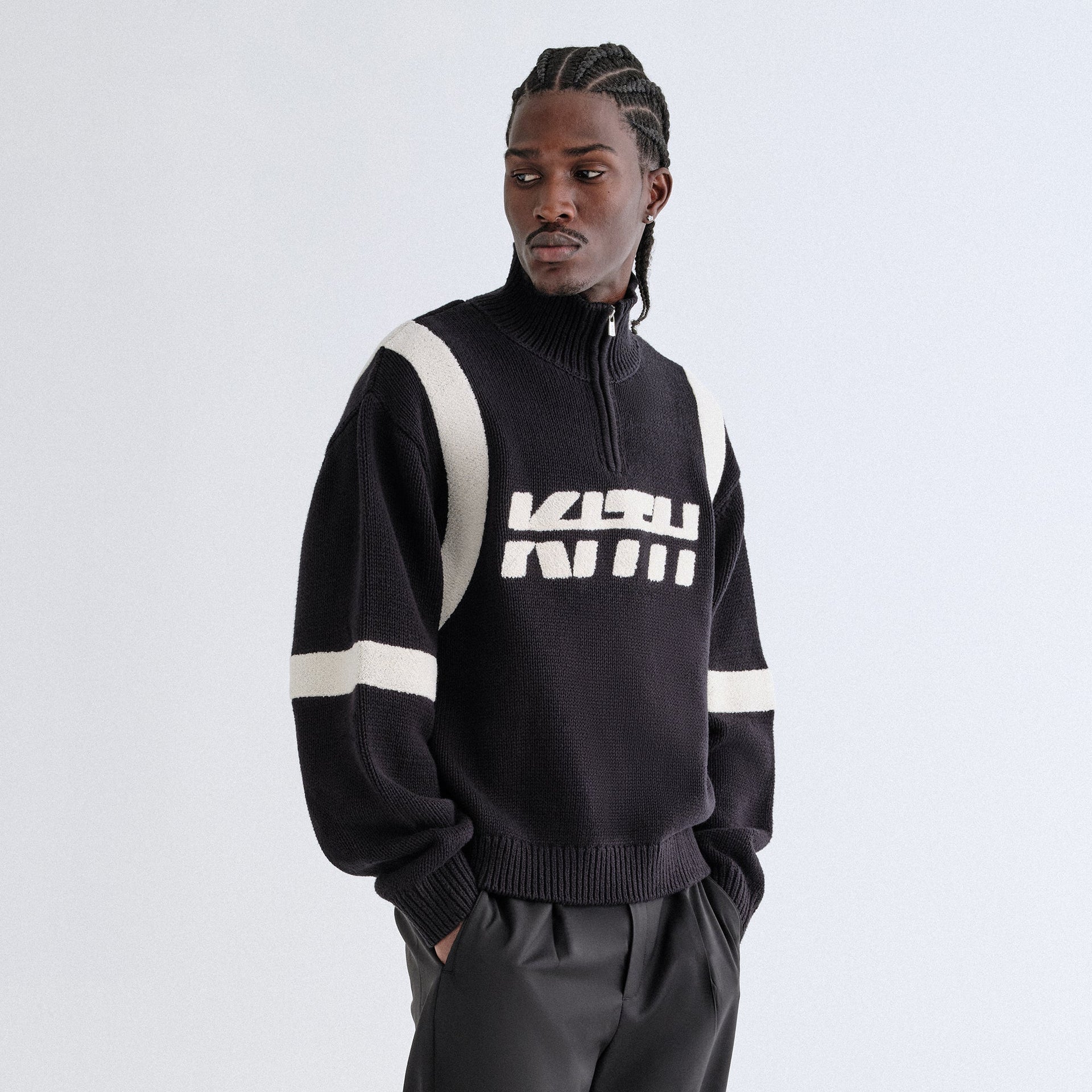 Erlebniswelt-fliegenfischenShops Racer Quarter Zip Wyona Sweater - Black