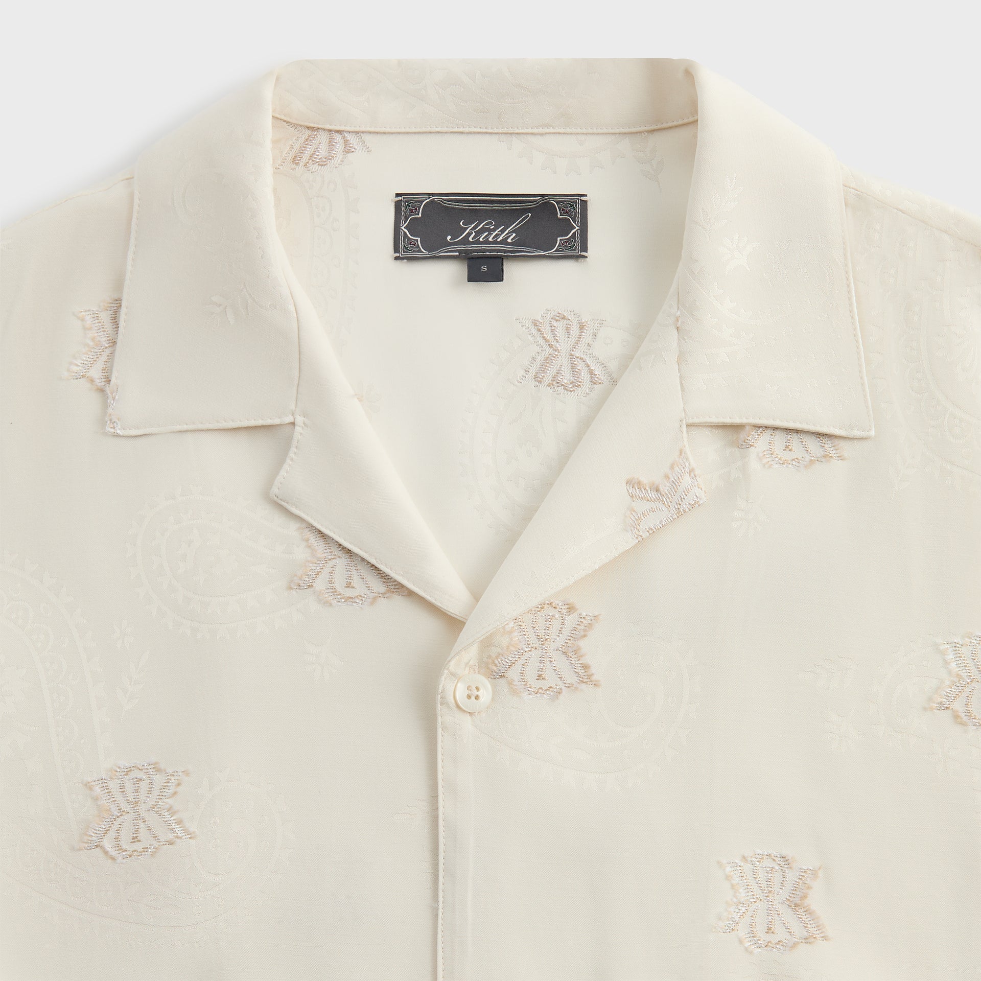 Kith Short Sleeve Thompson Camp Collar Shirt - Sandrift