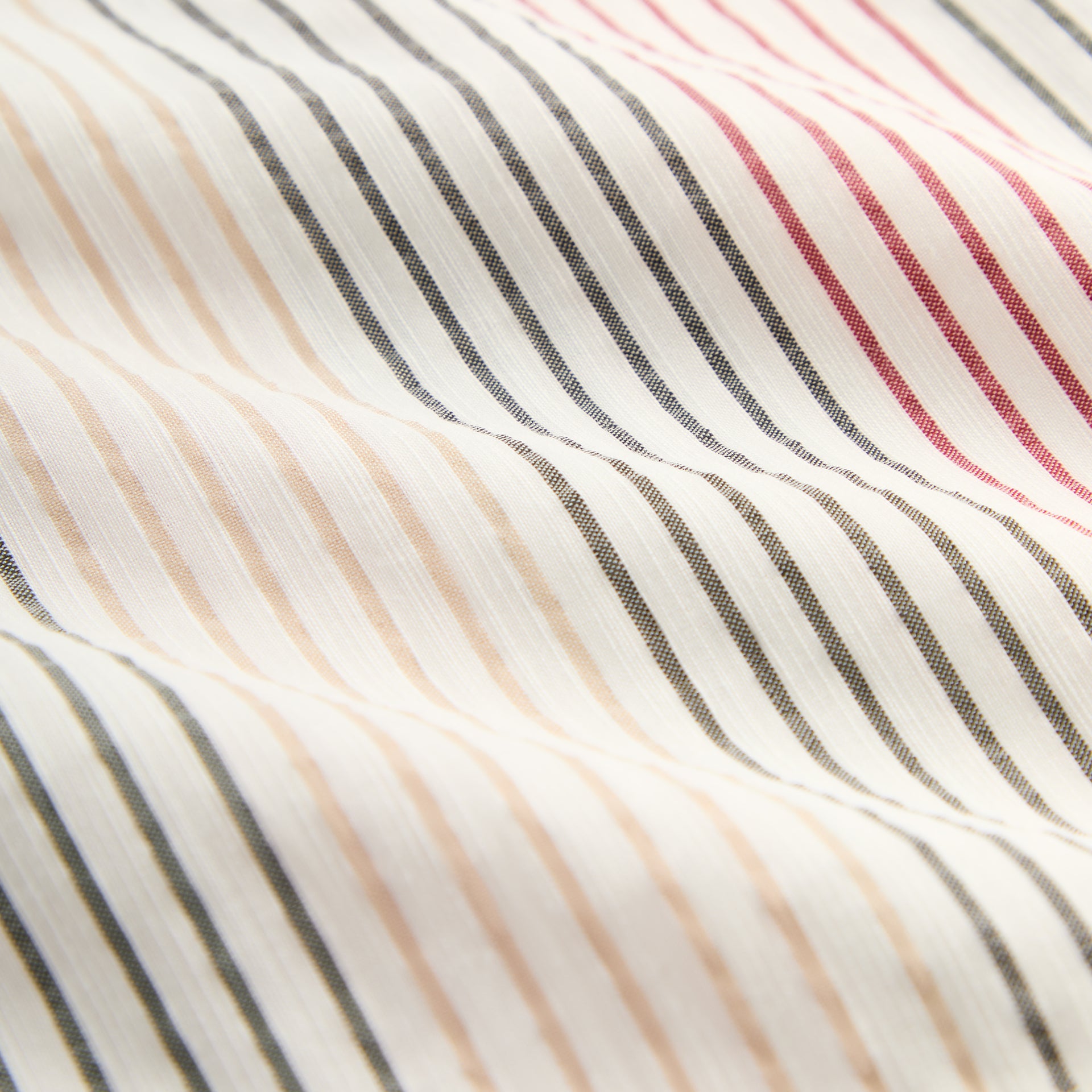 Kith Seersucker Long Sleeve Boxy Collared Overshirt - White