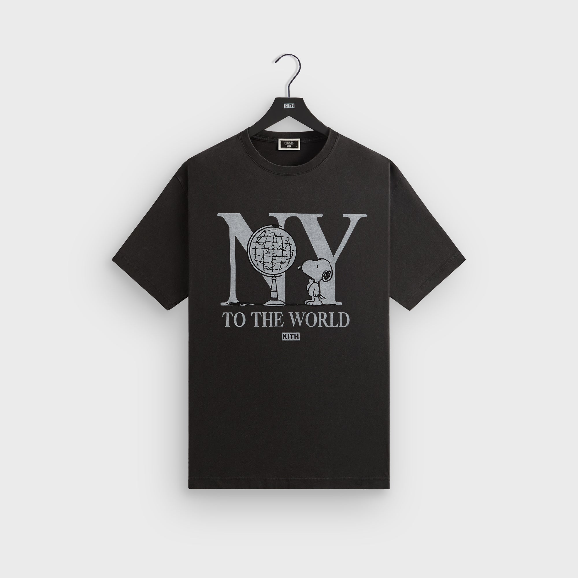 Kith for Peanuts New York To The World Vintage Tee - Black PH
