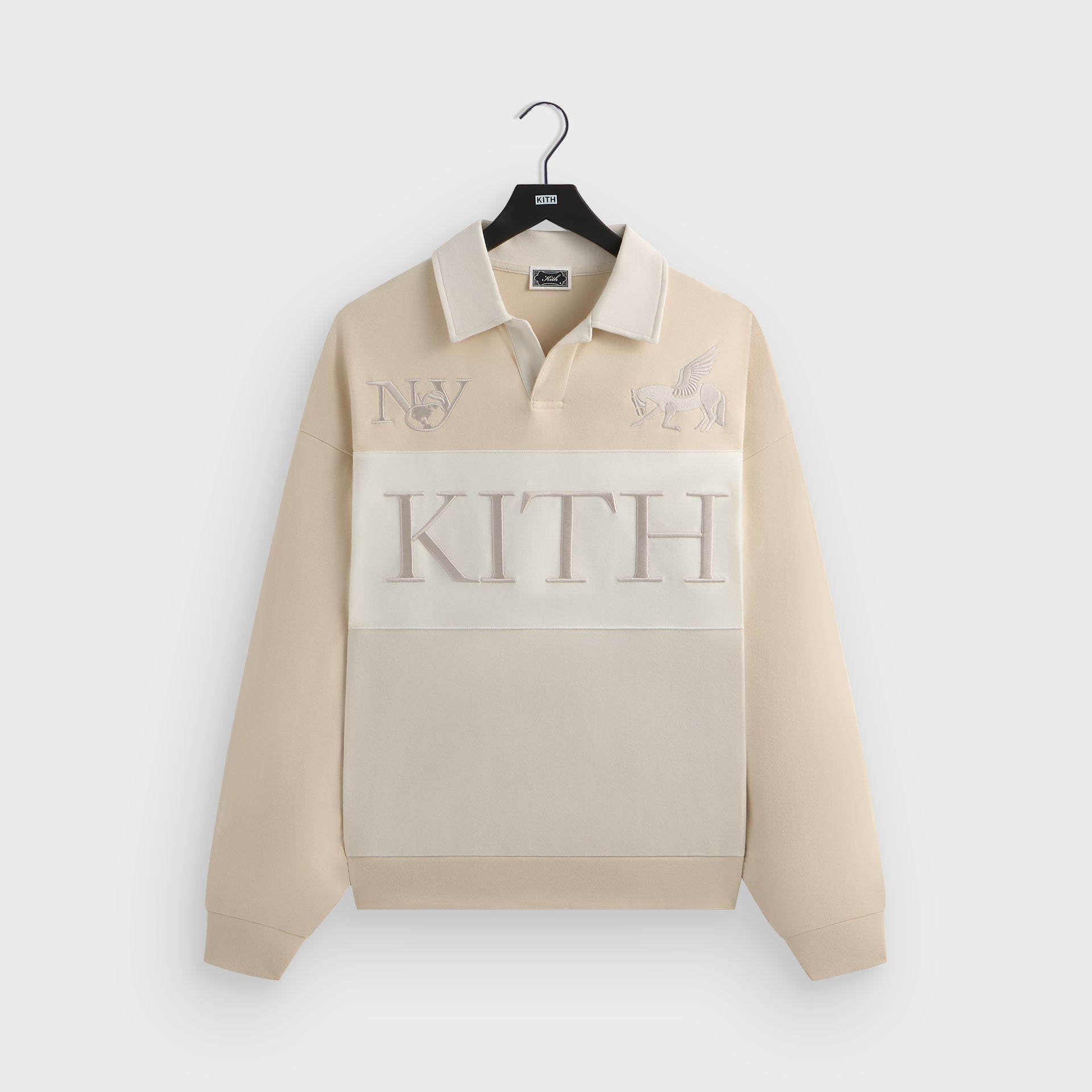 Kith Rugby Nelson Collared Pullover - Veil