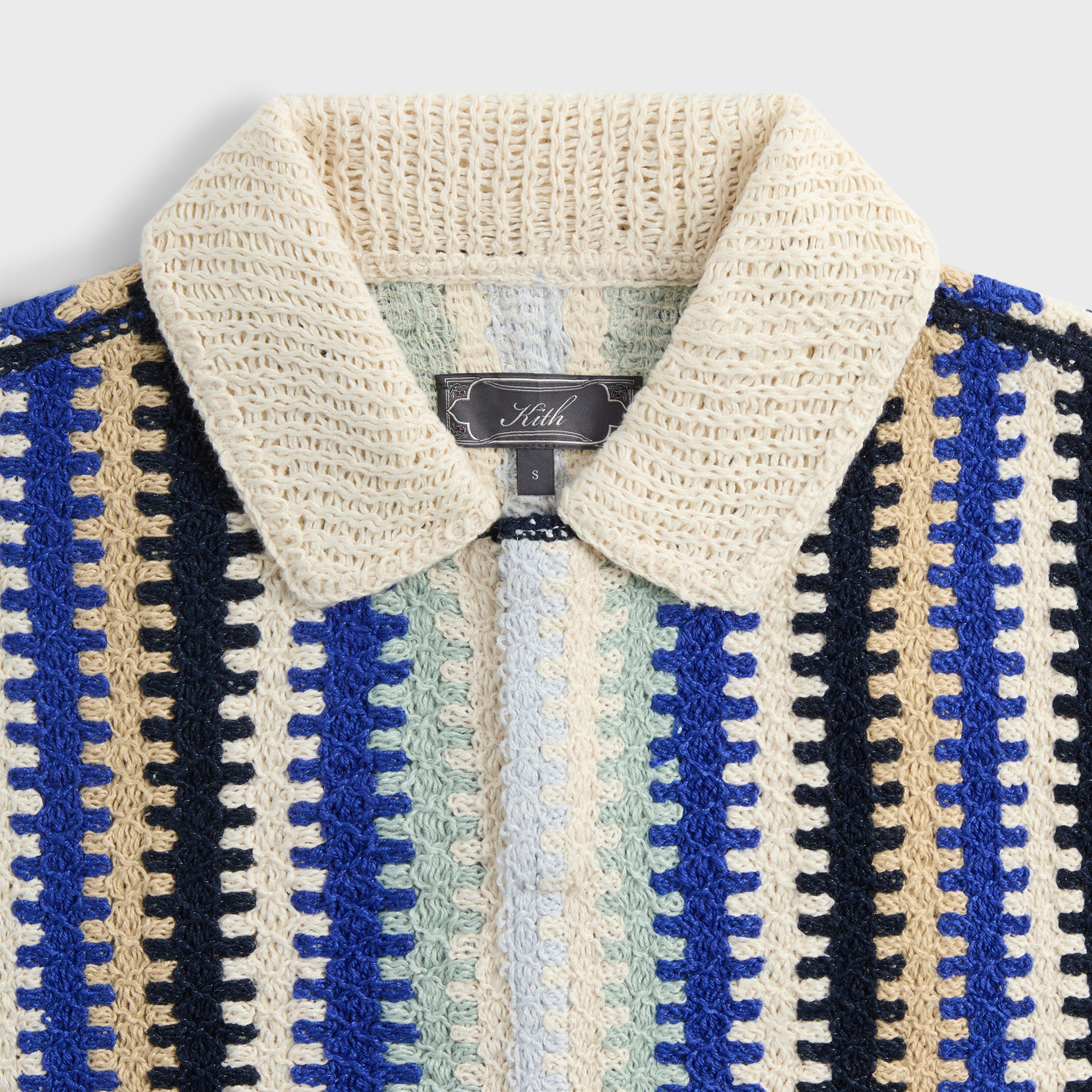 Kith Short Sleeve Keyon Crochet Pullover - Multi