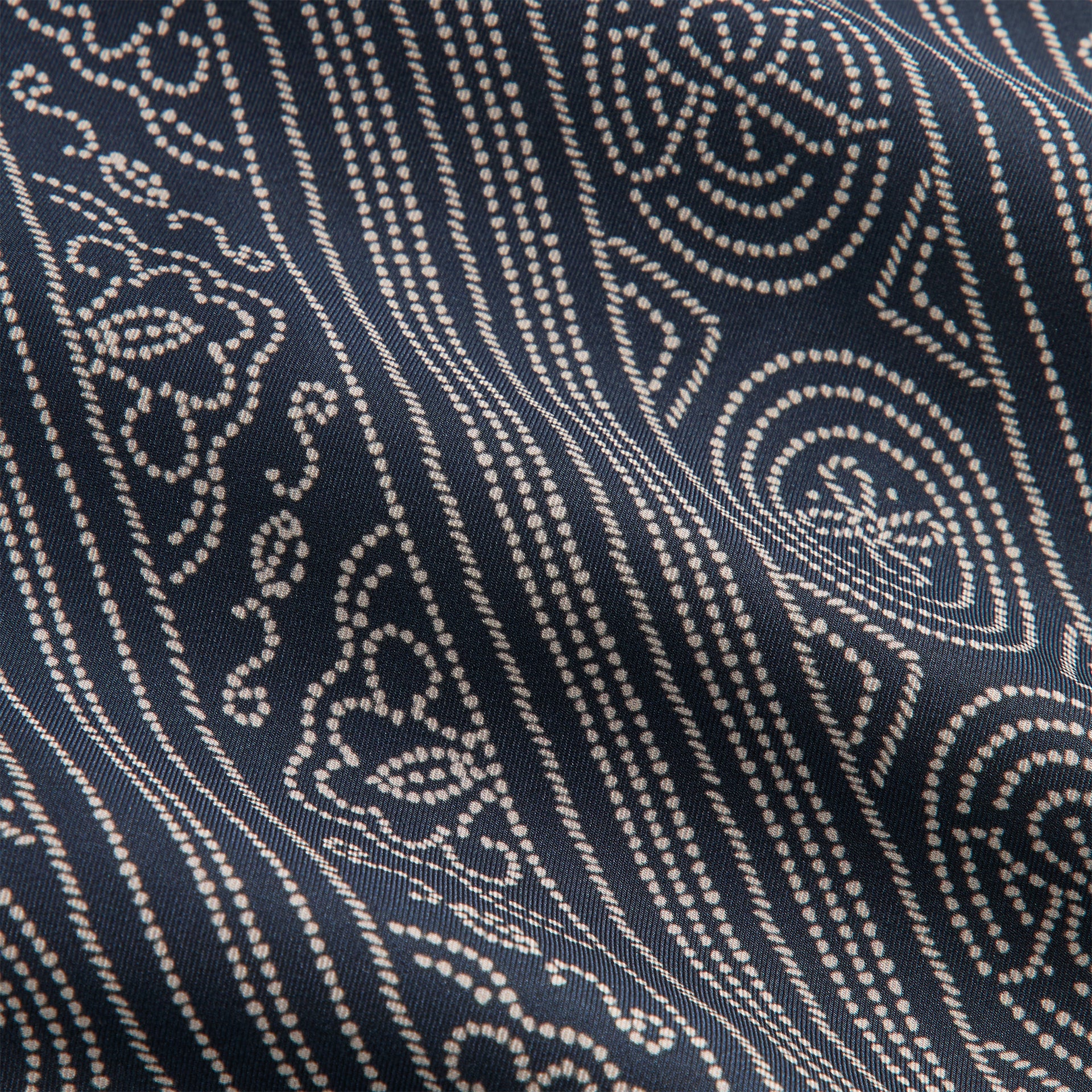 &Kin Batik Stripe Long Sleeve Thompson Crossover Shirt - Nocturnal