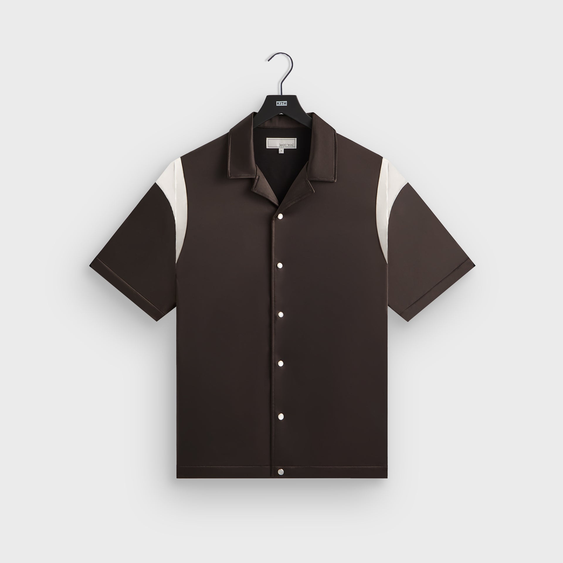 &Kin Washed Satin Landon Souvenir Pullover Shirt - Kindling