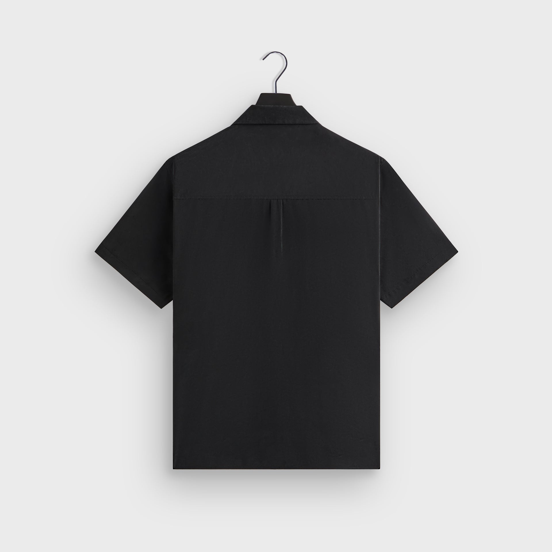 &Kin Silk Habotai Beckham Buttondown - Black