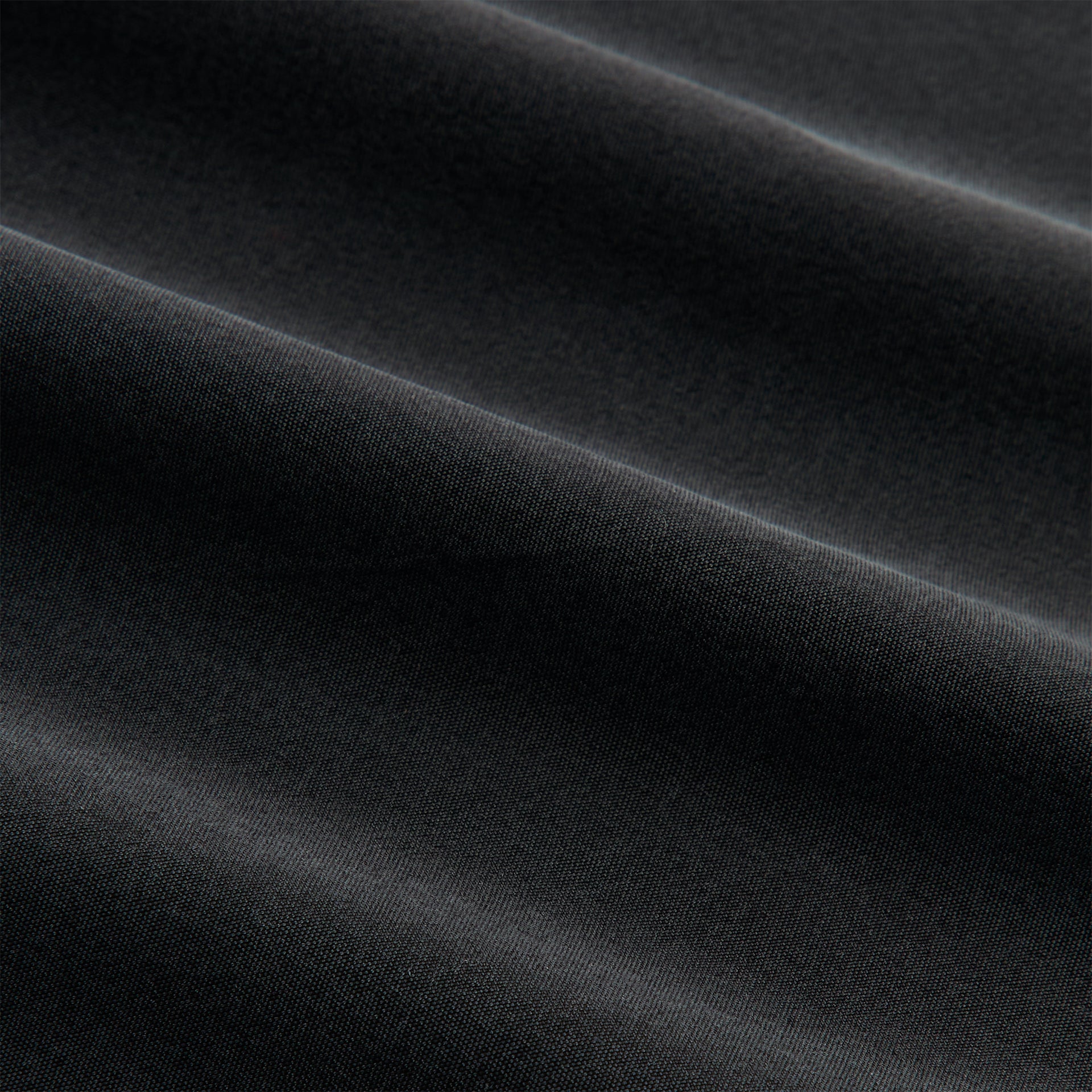 &Kin Silk Habotai Beckham Buttondown - Black