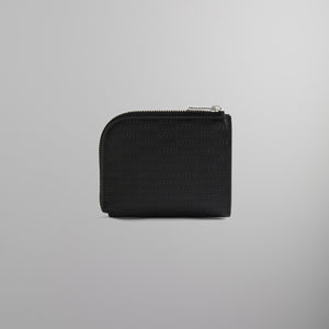UrlfreezeShops Monogram Half Zip Wallet - Black