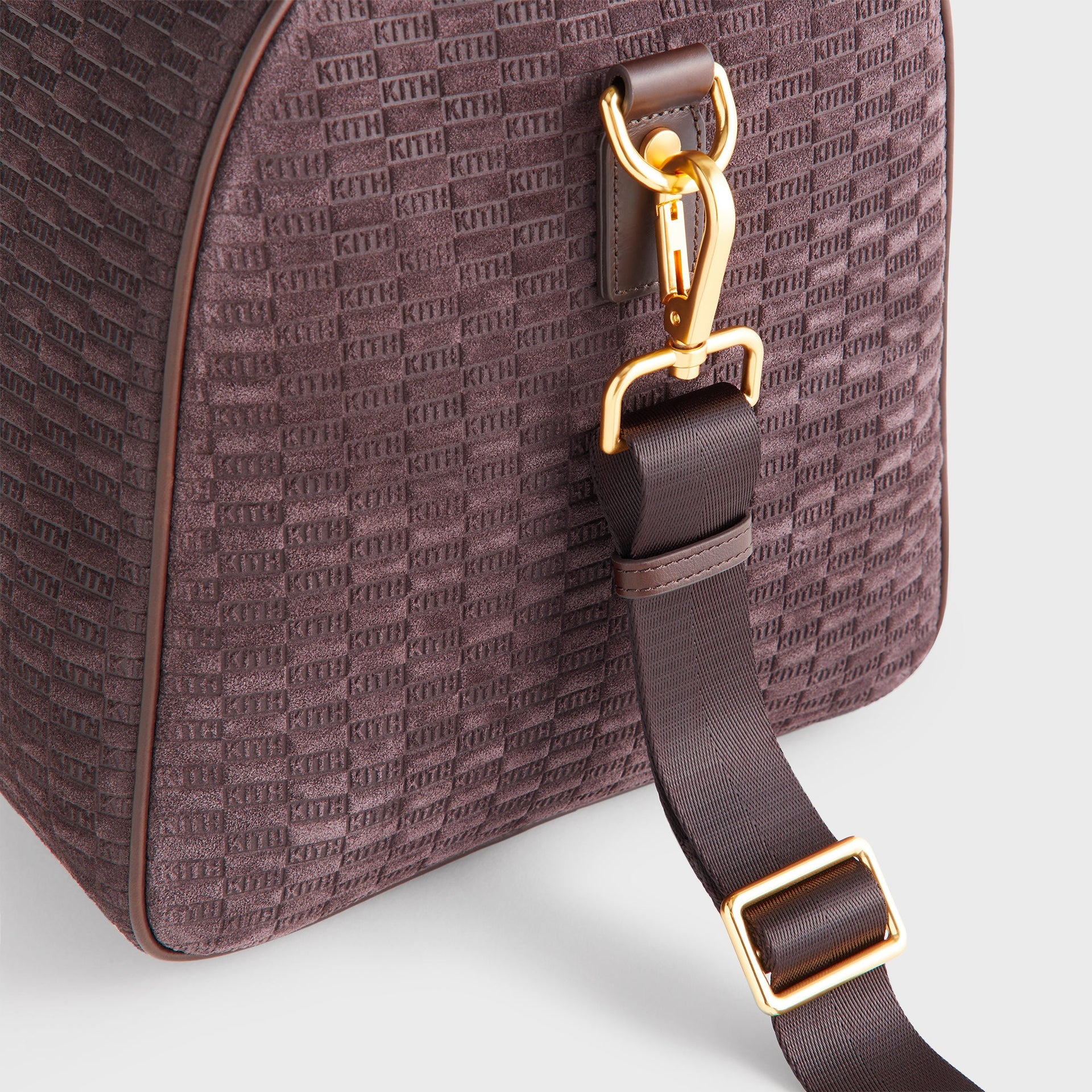 Kith Monogram Suede Traveler K55 Bag - Incognito