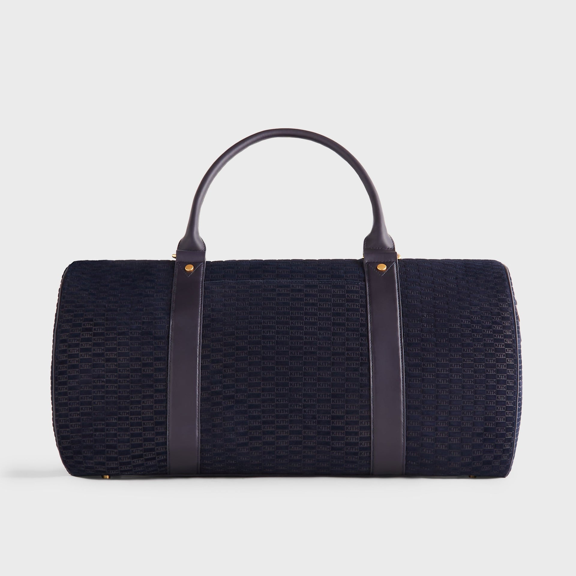 Kith Monogram Suede Traveler K55 Bag - Ink