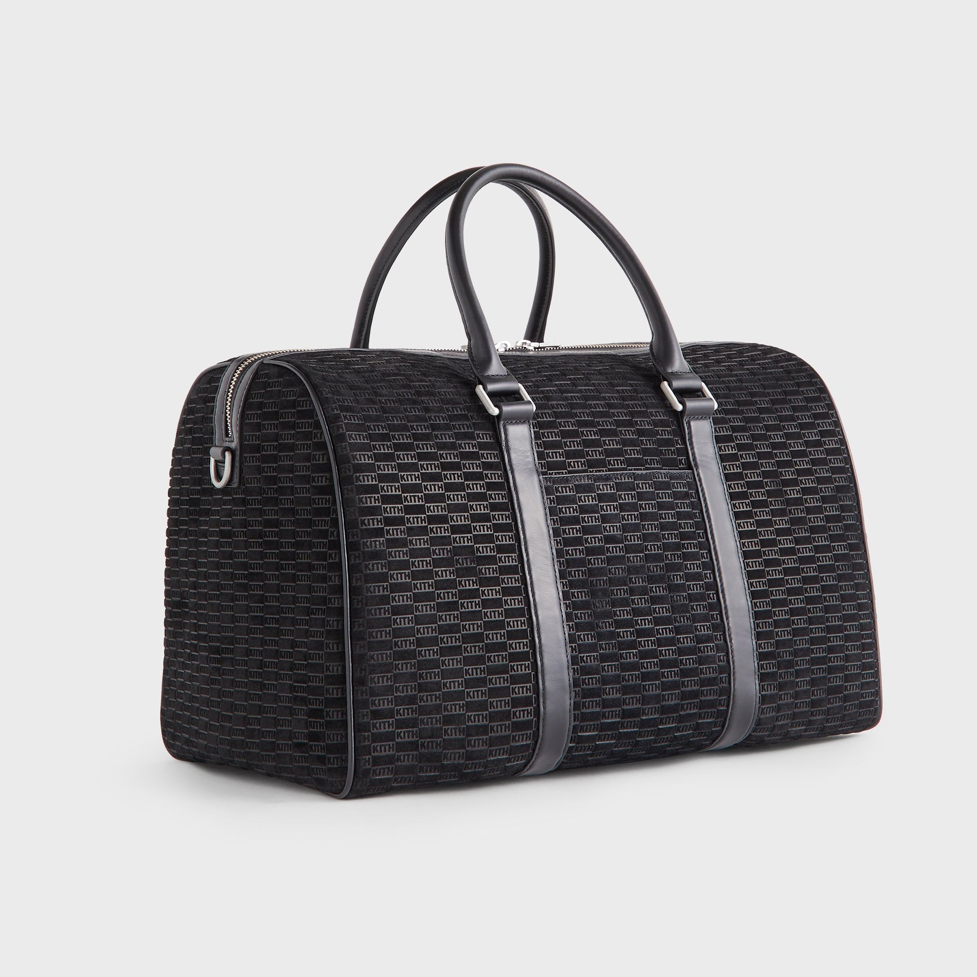 Kith Monogram Suede Traveler K40 Bag - Black