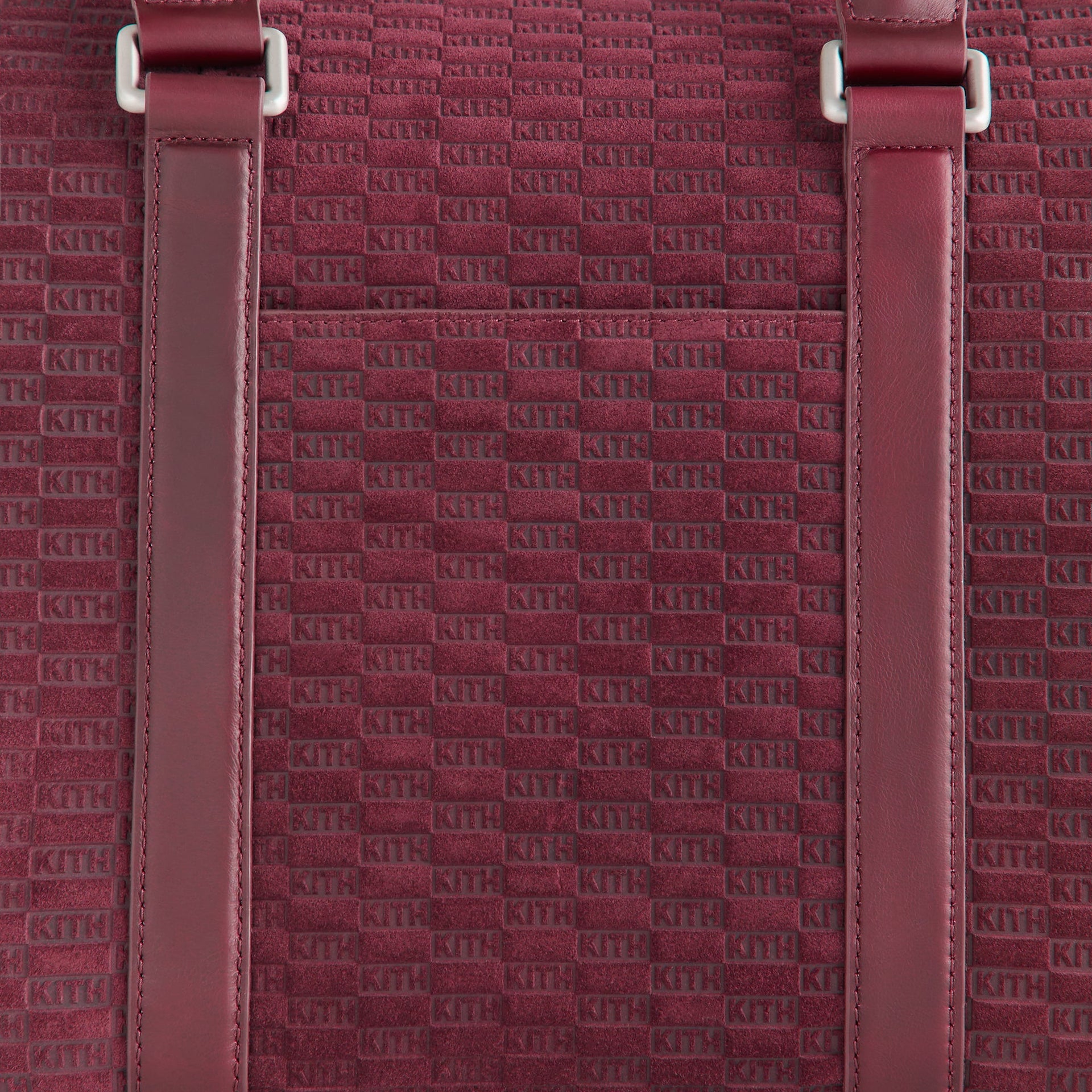 Kith Monogram Suede Traveler K40 Bag - Magma