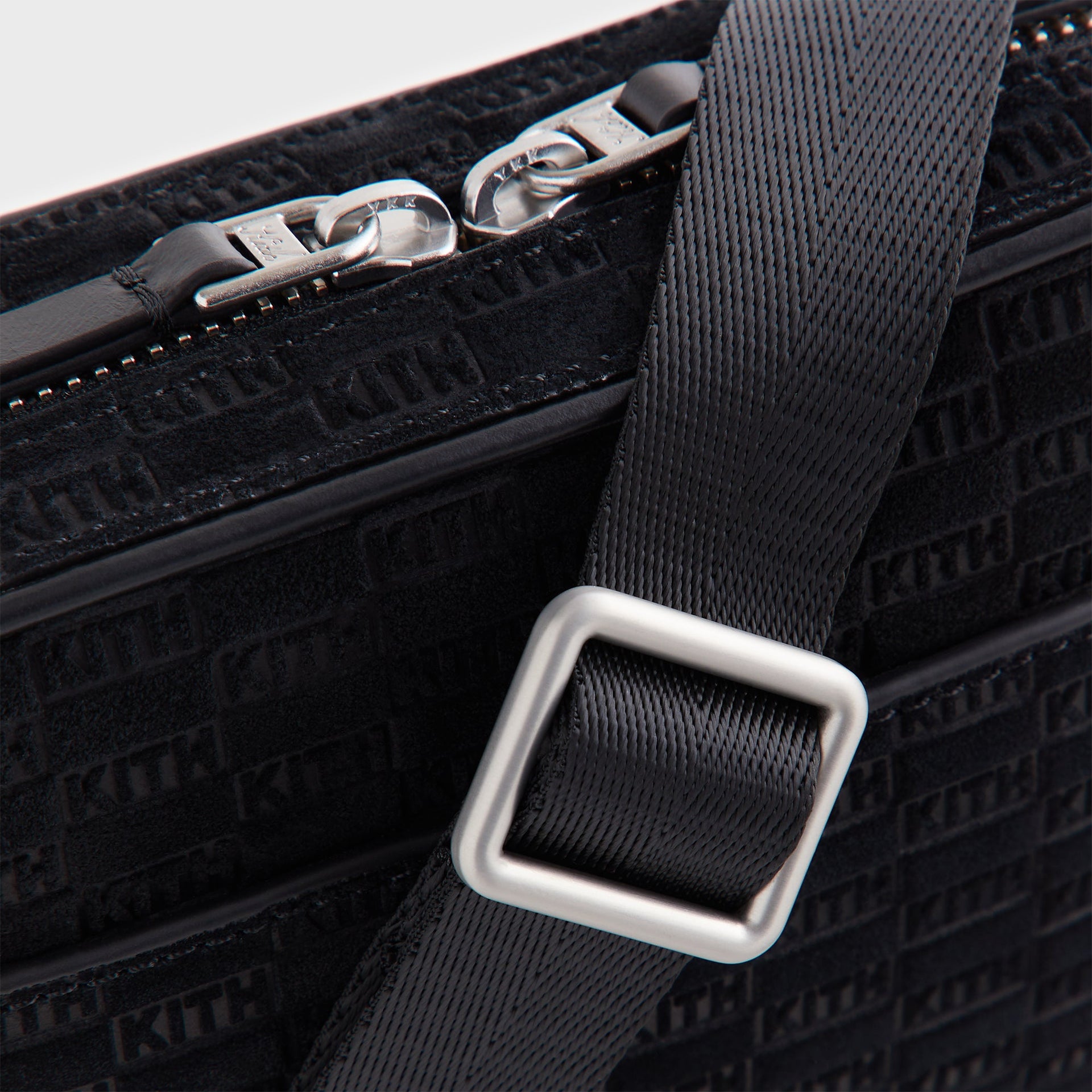 Kith Monogram Suede Crosswalk K20 Bag - Black