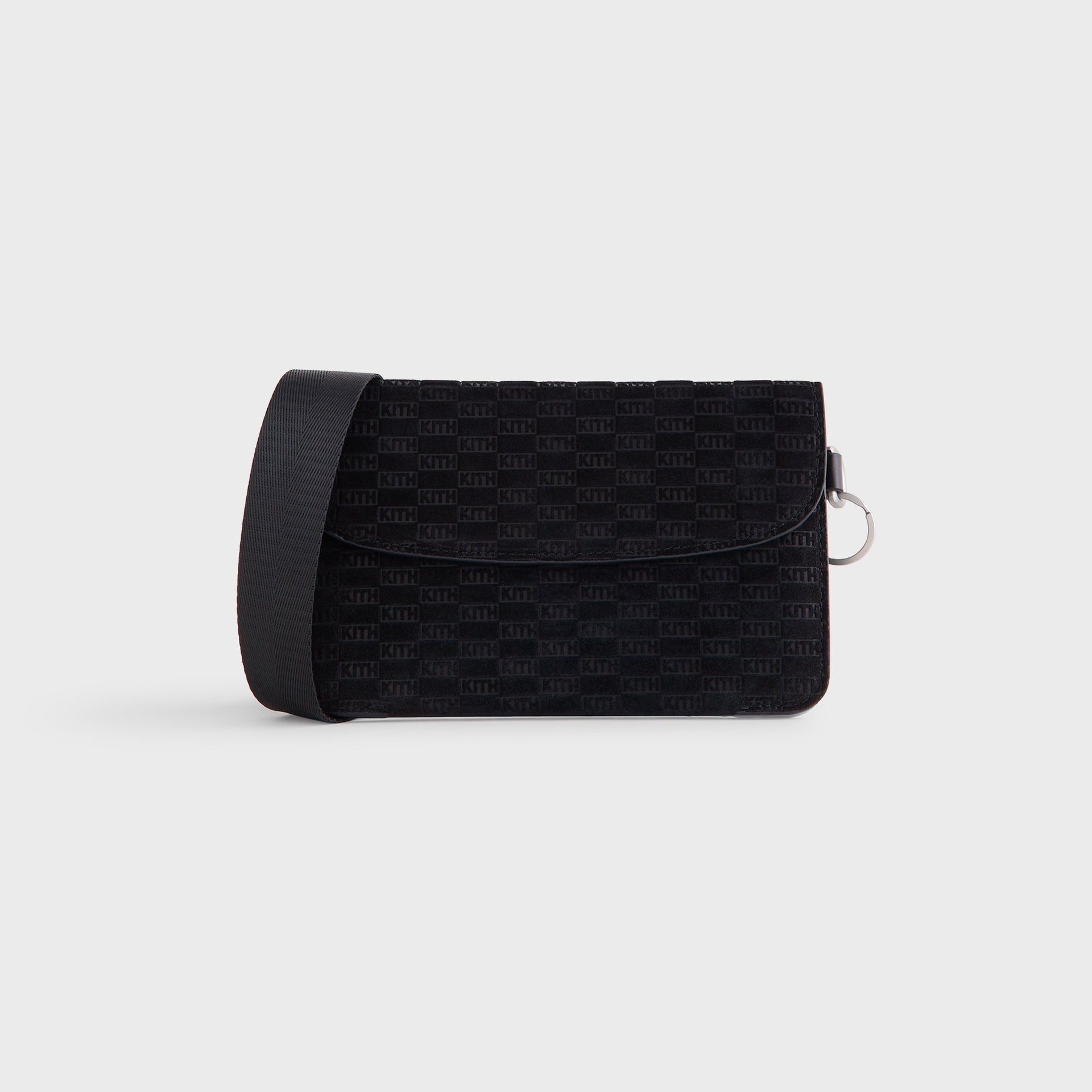 Erlebniswelt-fliegenfischenShops Monogram Suede Envelope K20 Monogram-print Bag - Black