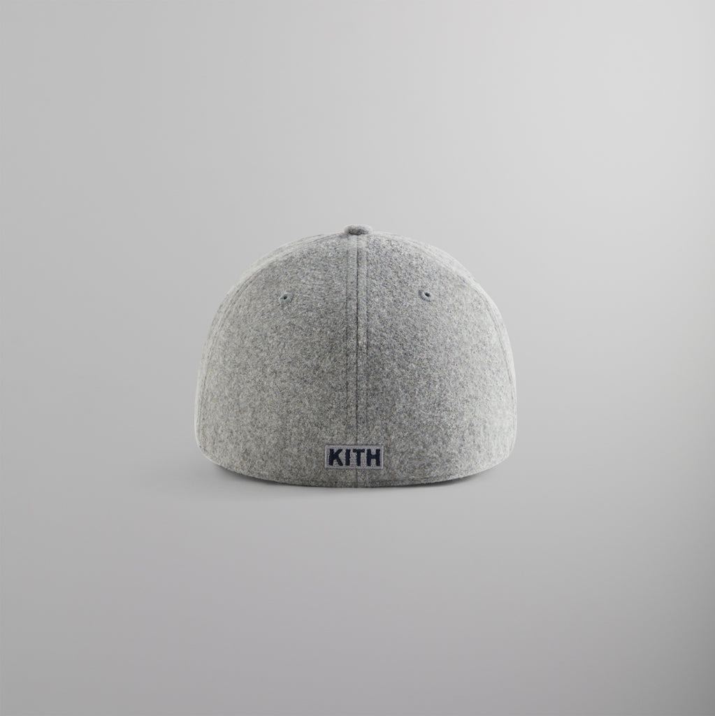 Kith & '47 for New York Yankees Unstructured Wool Fitted With Suede Brim -  Heather Grey