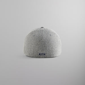 Kith & '47 for New York Yankees Unstructured Wool Fitted With Suede Brim - Heather Grey