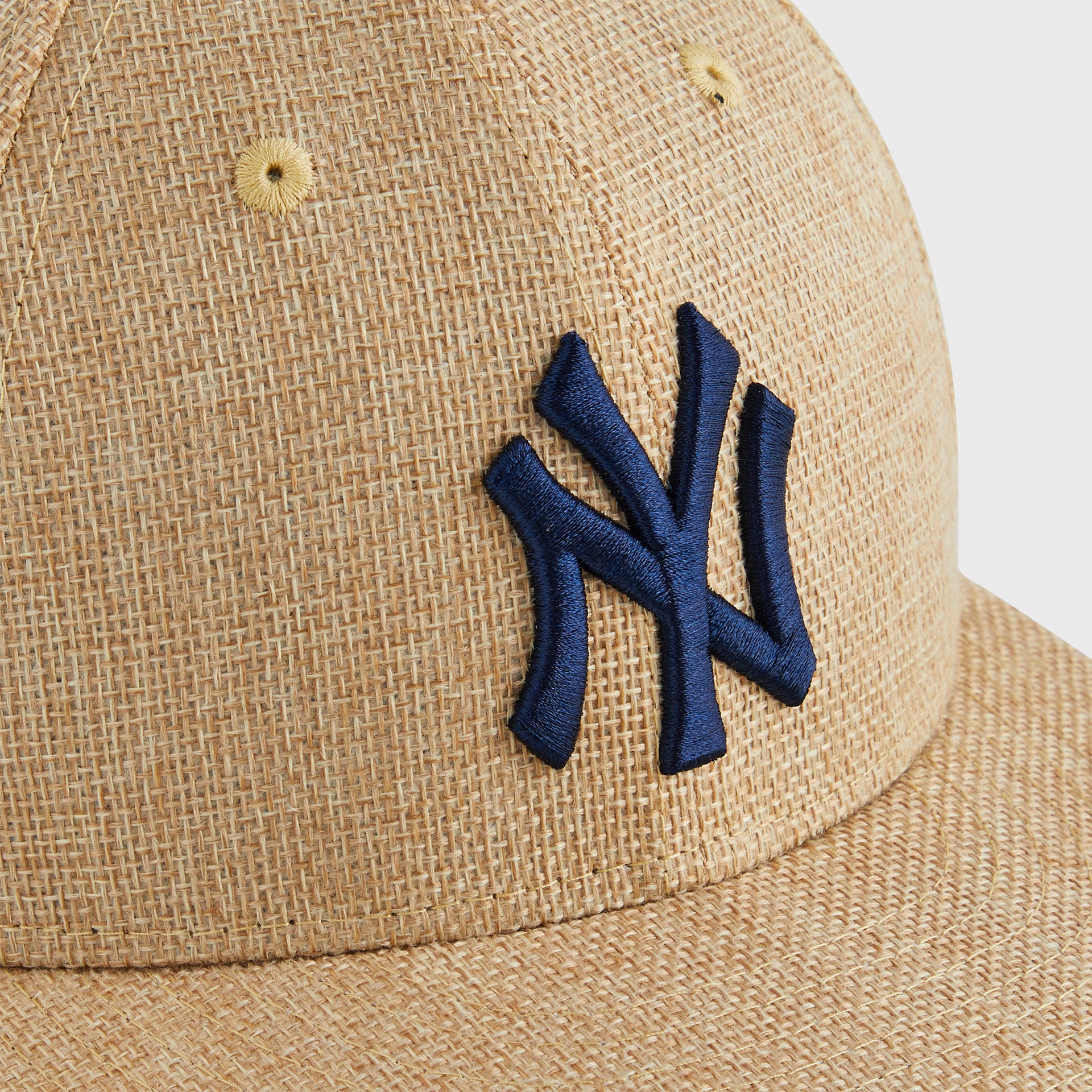 Kith & New Era for the New York Yankees Raffia Low Profile 59FIFTY Fitted - Natural