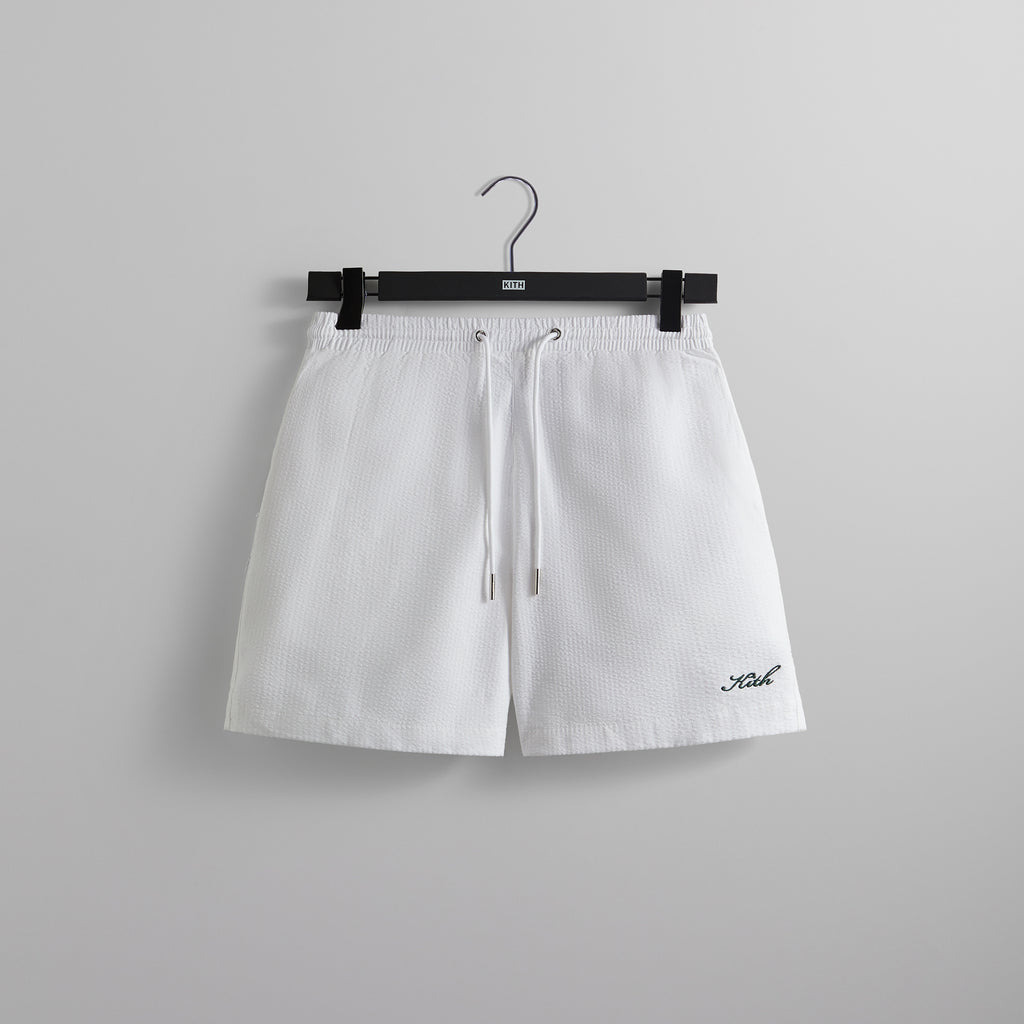 Kith Seersucker Active Short - White