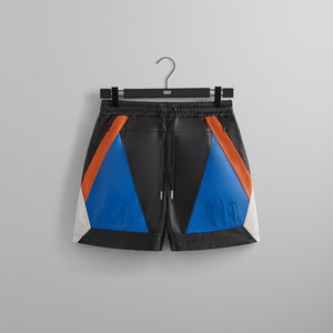 UrlfreezeShops for the New York Knicks Leather Turbo Shorts - Black