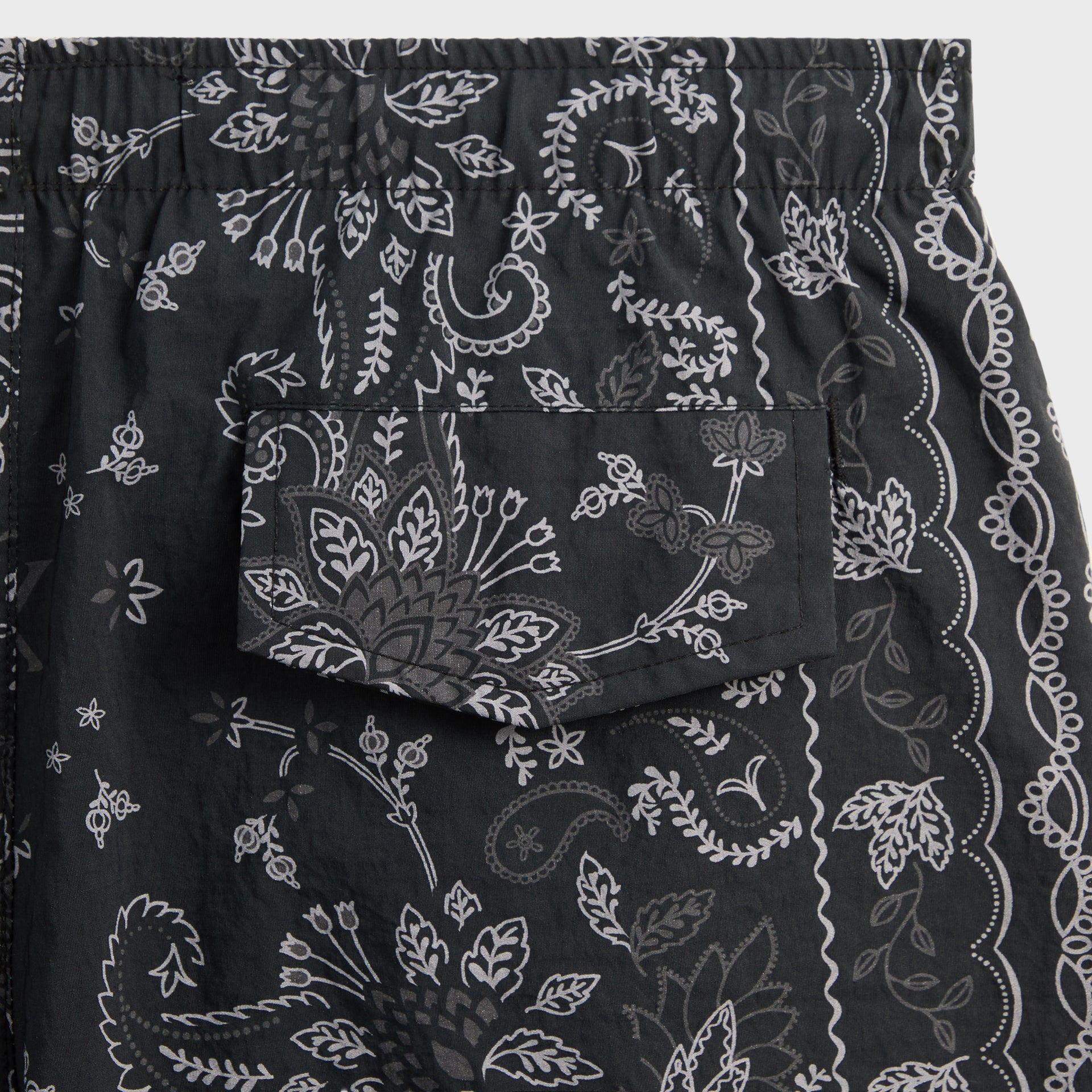 Kith Panelled Bandana Ashton Swim Short - Black