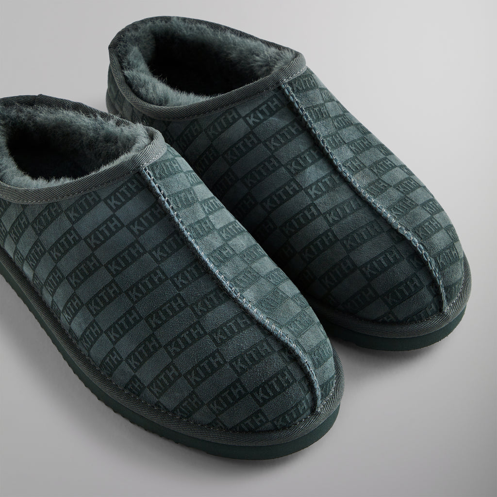 Kithmas Monogram Shearling Slippers - Stadium