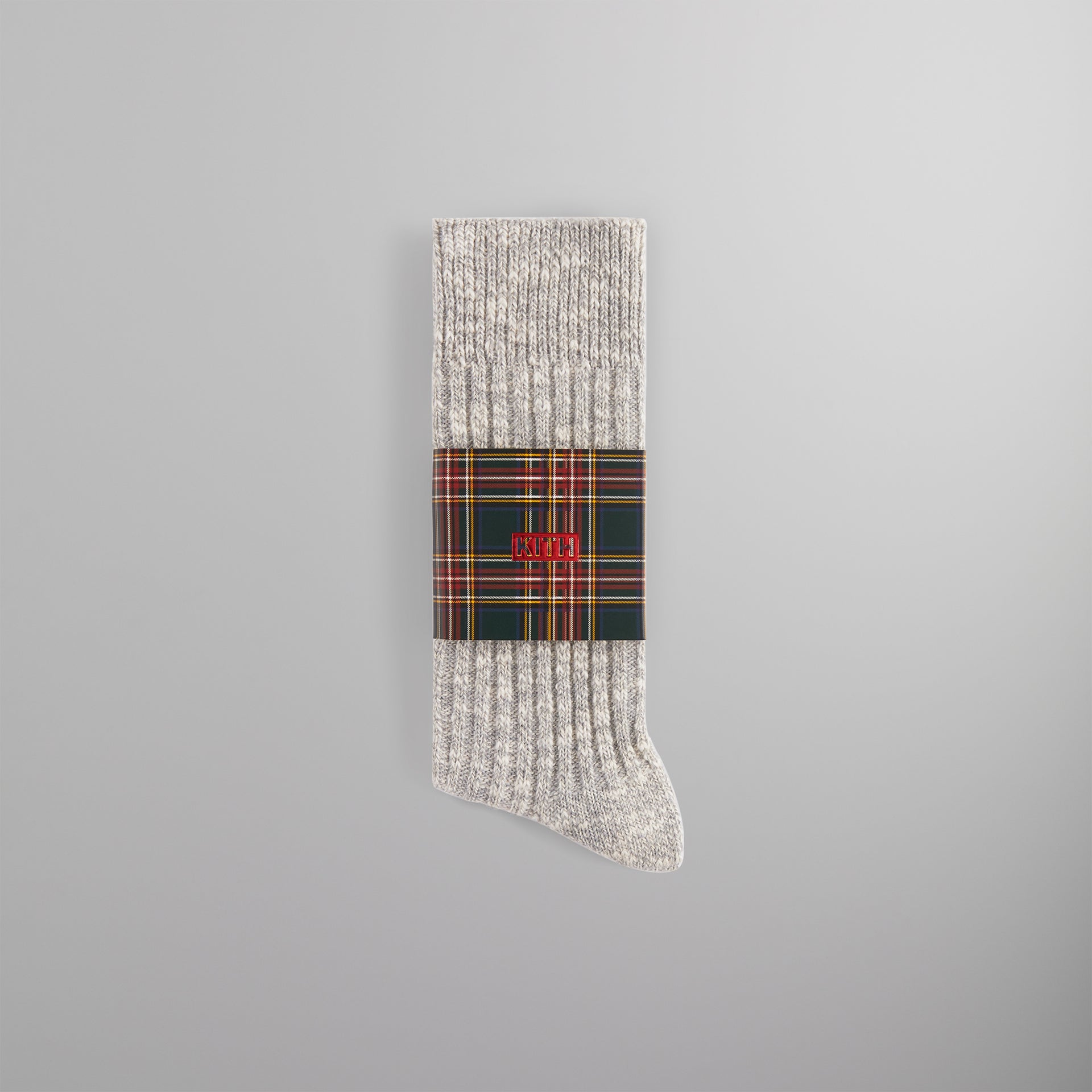 Kith Willet Marled Crew Socks - Light Heather Grey