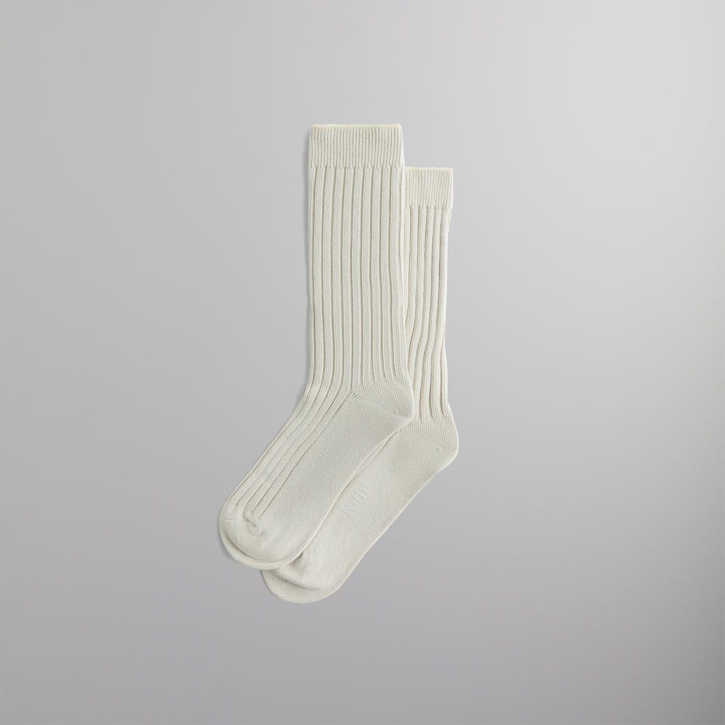 Kith Ribbed Cotton Socks - Sandrift