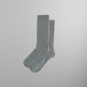 UrlfreezeShops Ribbed Cotton Socks - Medium Heather Grey