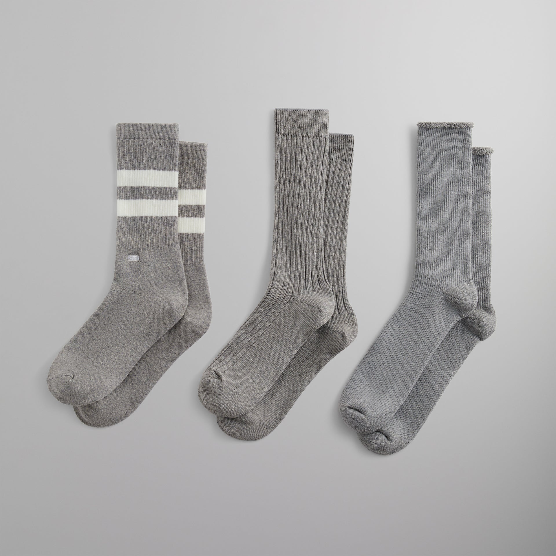 Kith Three Pack Mixed Cotton Socks - Multi