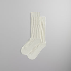UrlfreezeShops Waffle Knit Cotton Socks - Sandrift