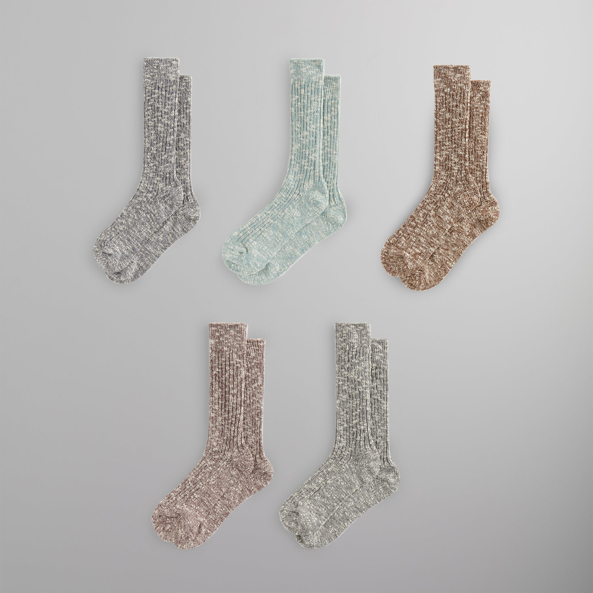 Kith 5-Pack Willet Marled Crew Socks - Multi