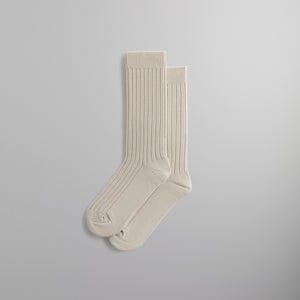 Erlebniswelt-fliegenfischenShops Ribbed Cotton Socks - Sandrift