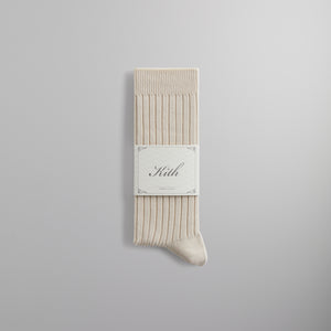 UrlfreezeShops Ribbed Cotton Socks - Sandrift