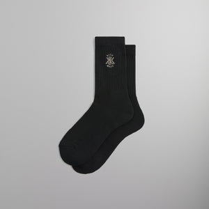 UrlfreezeShops Crew Cotton Socks With UrlfreezeShops Crest - Black