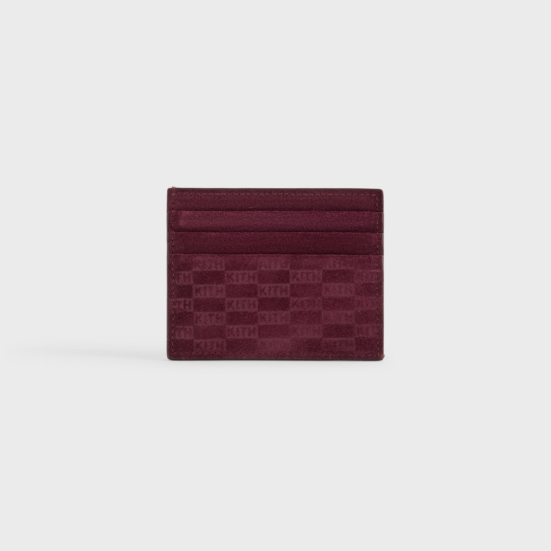 Erlebniswelt-fliegenfischenShops Monogram Suede Card Holder - Magma