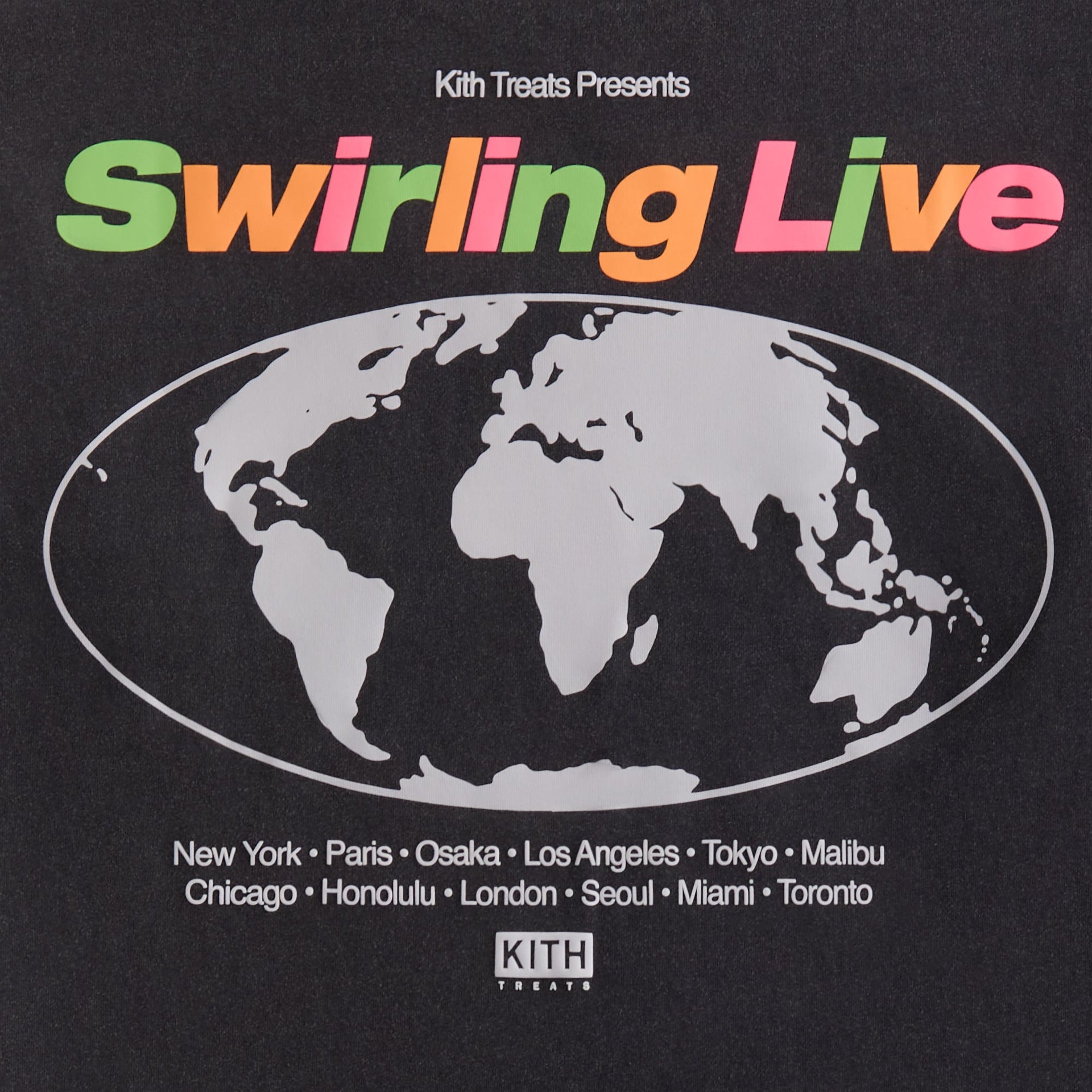 Kith Treats Bizarre Love Swirl Vintage Tee - Black